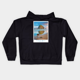 Vintage Retro Cannon Beach Oregon Kids Hoodie